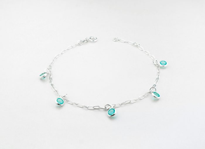 A Peridot bracelet.