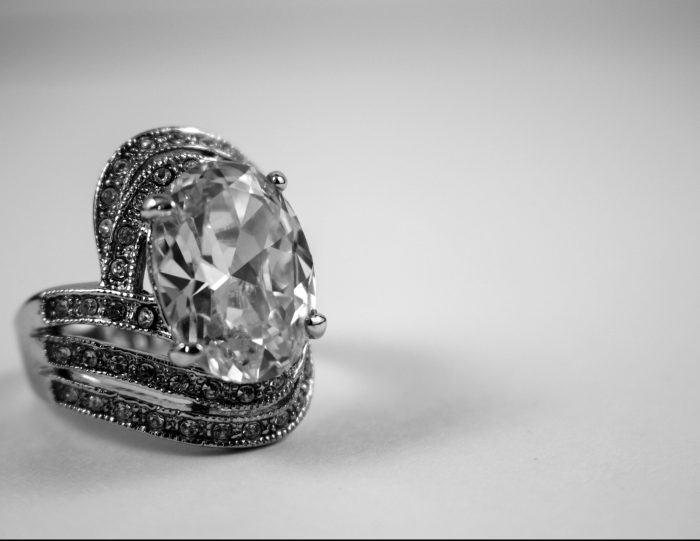 A diamond ring.