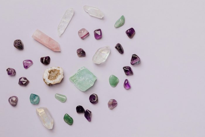 A collection of various stones.