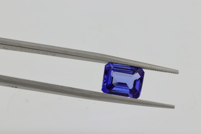 A Tanzanite stone.