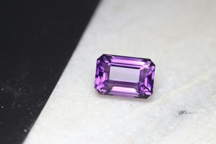 An Amethyst stone.