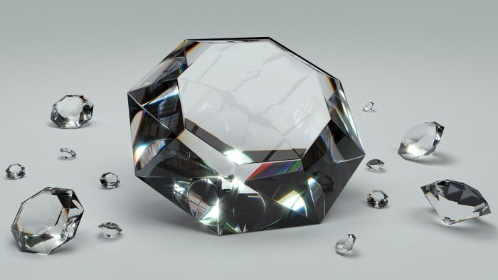 A large diamond.