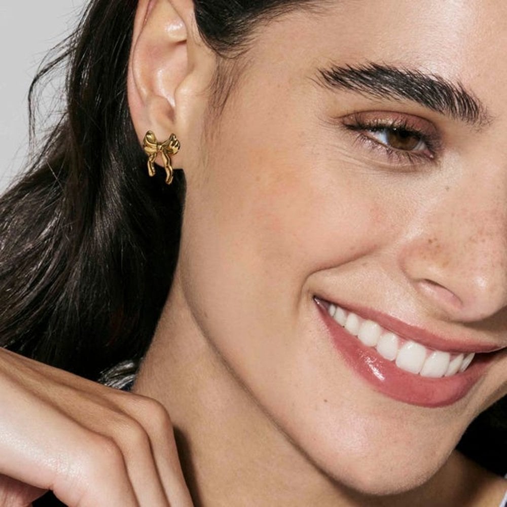 Nomination
Ecclettica Bow Gold Tone Stud Earrings 2.1 x 2.3cm