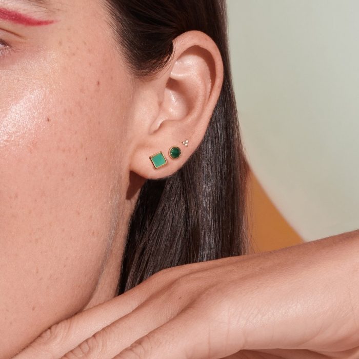 Hot Diamonds x Golden Edit
Revive Gold Tone Malachite Square Stud Earrings 0.5 x 0.5cm