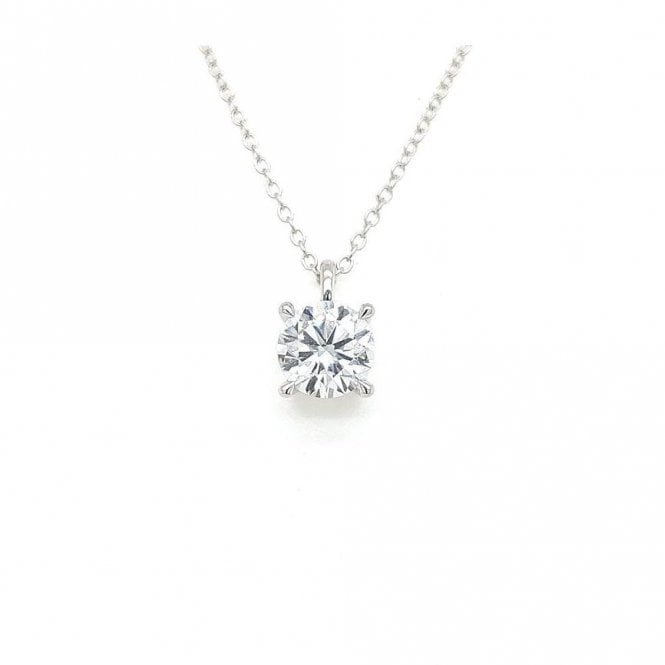 Faith Diamonds 18ct White Gold 1.00ct Lab Grown Diamond Necklace