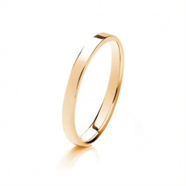 9ct Flat Court Heavy Weight 1.98g 2mm Ring (All Sizes Available To Order and Also Available in White Gold and Rose Gold)