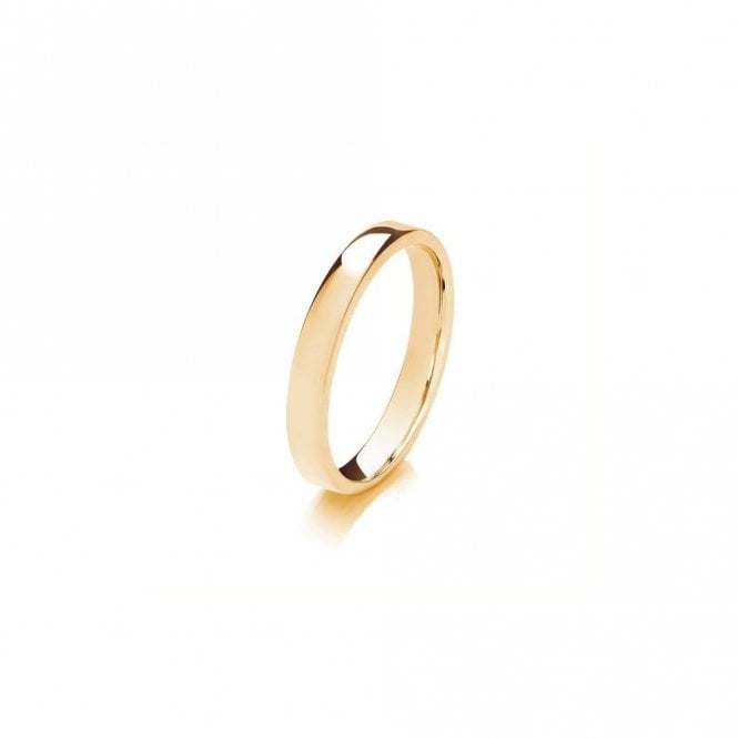 Faith Wedding Rings 9ct Flat Court Heavy Weight 3.51g 3mm Ring  (All Sizes Available To Order and Also Available in White Gold and Rose Gold)