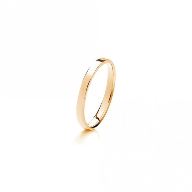Faith Wedding Rings 9ct Flat Court Medium Weight 1.64g 2mm Ring  (All Sizes Available To Order and Also Available in White Gold and Rose Gold)
