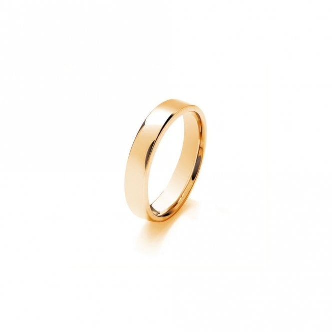 Faith Wedding Rings 9ct Flat Court Medium Weight 4.18g 4mm Ring  (All Sizes Available To Order and Also Available in White Gold and Rose Gold)