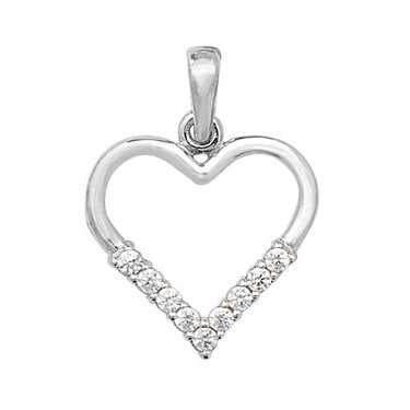 9ct Gold White Pendant