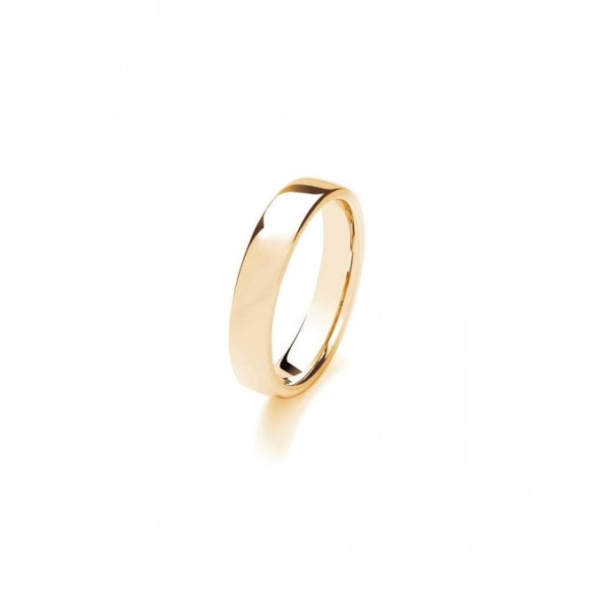 Faith Wedding Rings 9ct Soft Court Heavy Weight 5.67g 4mm Ring  (All Sizes Available To Order and Also Available in White Gold and Rose Gold)