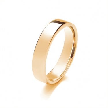 9ct Soft Court Lightweight 5.54g 5mm Ring (All Sizes Available To Order and Also Available in White Gold and Rose Gold)