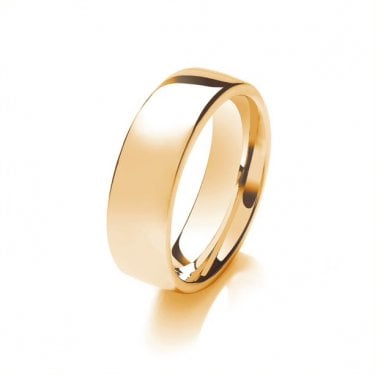 9ct Soft Court Medium Weight 10.08g 7mm Ring (All Sizes Available To Order and Also Available in White Gold and Rose Gold)