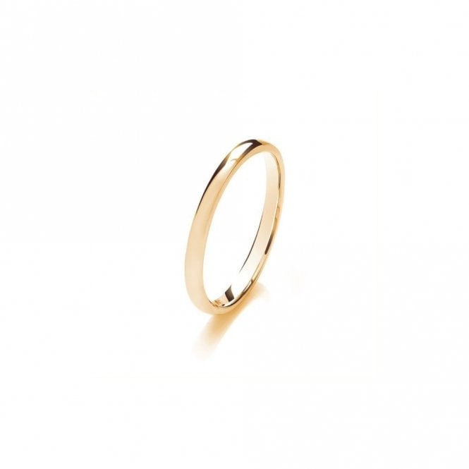 Faith Wedding Rings 9ct Soft Court Medium Weight 2.05g 2mm Ring  (All Sizes Available To Order and Also Available in White Gold and Rose Gold)