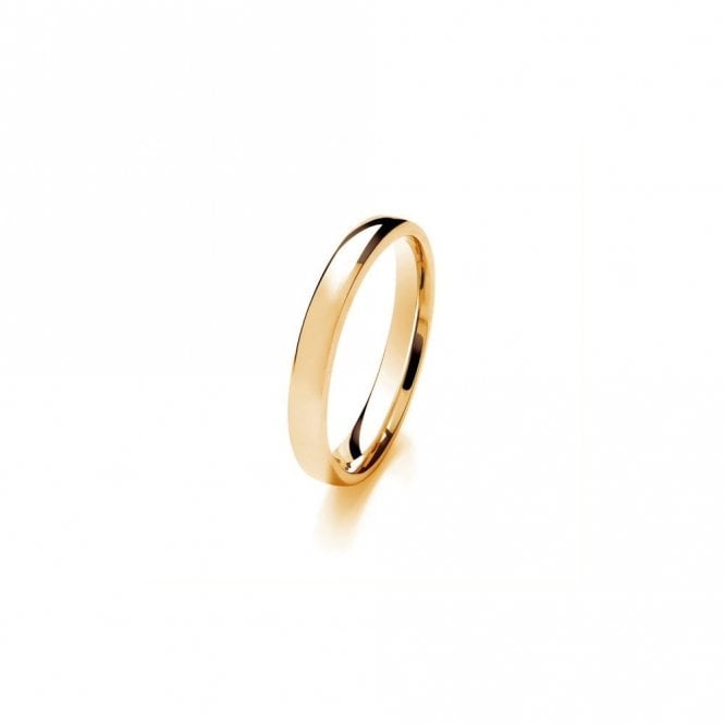 Faith Wedding Rings 9ct Soft Court Medium Weight 3.23g 3mm Ring  (All Sizes Available To Order and Also Available in White Gold and Rose Gold)