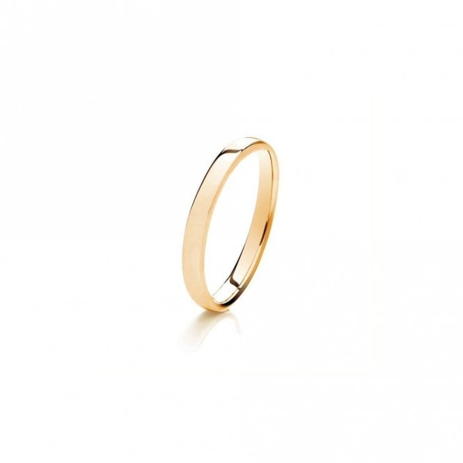 Faith Wedding Rings 9ct Traditional Court Lightweight 2.20g 2.5mm Ring  (All Sizes Available To Order and Also Available in White Gold and Rose Gold)