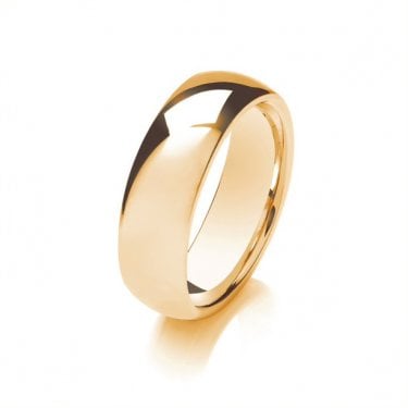 9ct Traditional Court Lightweight 7.45g 7mm Ring  (All Sizes Available To Order and Also Available in White Gold and Rose Gold)