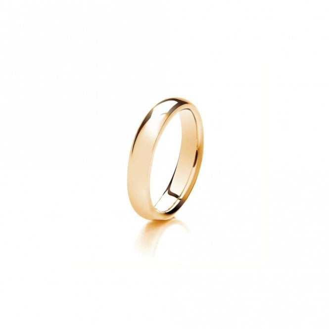 Faith Wedding Rings 9ct Traditional Court Medium Weight 4.68g 4mm Ring  (All Sizes Available To Order and Also Available in White Gold and Rose Gold)