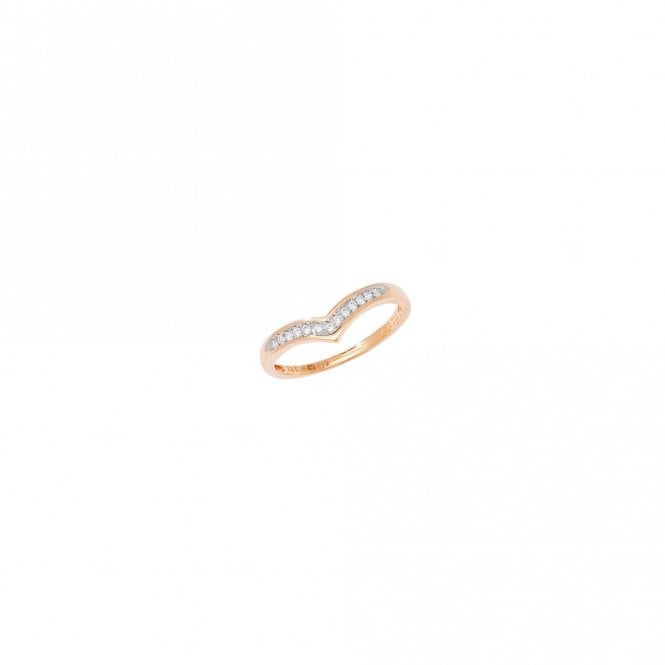 Faith Diamonds 9ct Yellow Diamond Briliiance Chanel Set Wishbone Eternity 0.10ct 