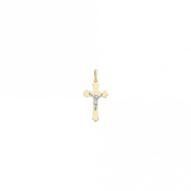 Faith 9ct Gold 9ct Yellow Gold 2 Tone Crucifix