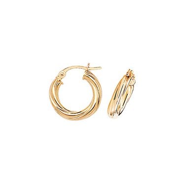 9ct Yellow Gold Creole Earring
