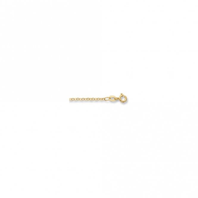 Faith 9ct Gold 9ct Yellow Gold Faceted Belcher Chain 18inch