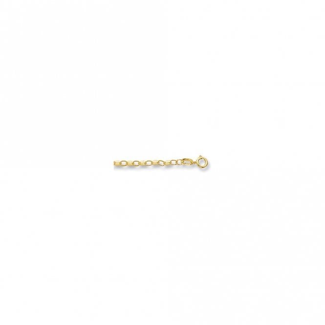 Faith 9ct Gold 9ct Yellow Gold Faceted Belcher Chain 18inch