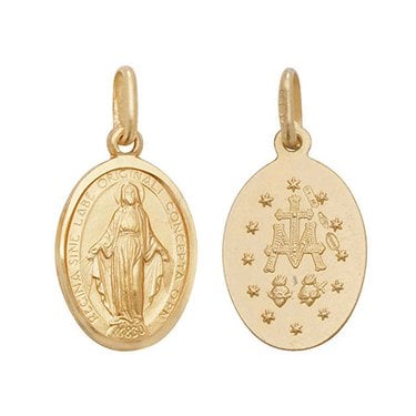9ct Yellow Gold Medium Miraculous Medal