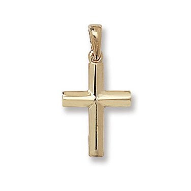 9ct Yellow Gold Plain Cross