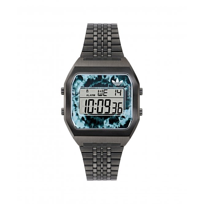 Adidas  Originals Unisex Digital Two Black Stainless Steel Watch