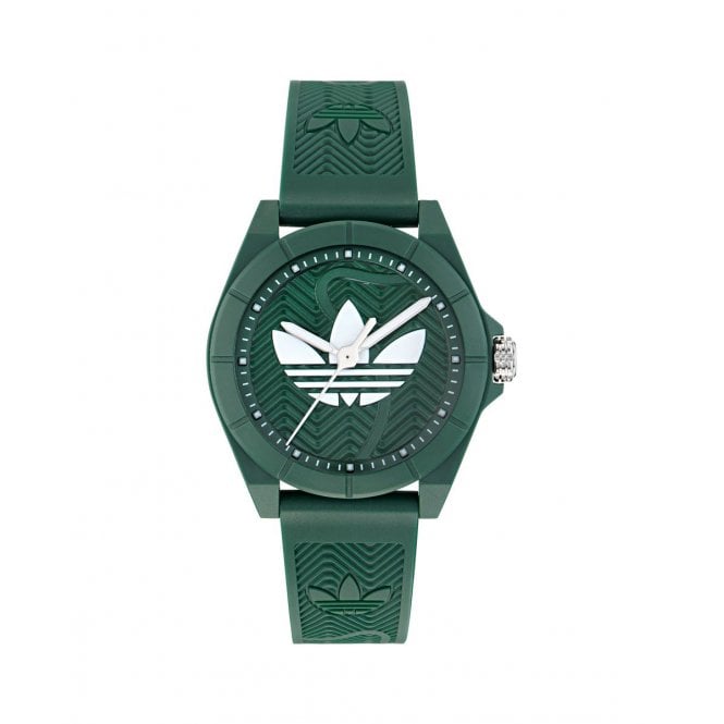 Adidas  Originals Unisex Project Four Green Resin Strap Watch