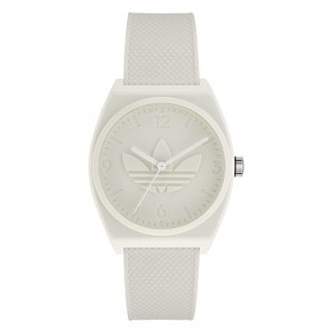 Adidas Originals Unisex Project Two White Resin Strap Watch