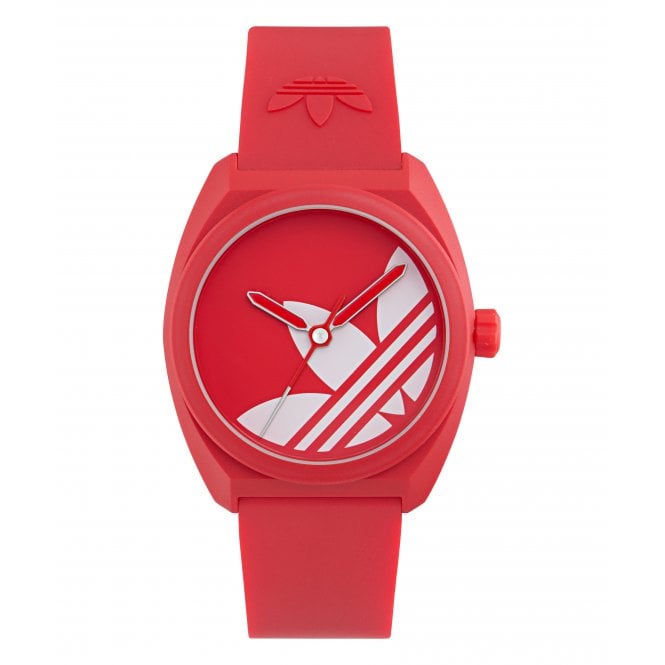 Adidas  Unisex Project Three Red Dial Red Bio Resin Strap Watch
