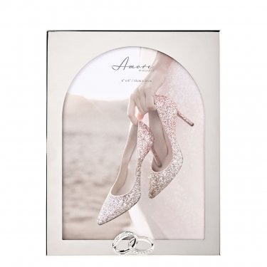 Amore Arch With Rings Photo Frame 6" x 8", 22.4 x 2 x 17.2cm