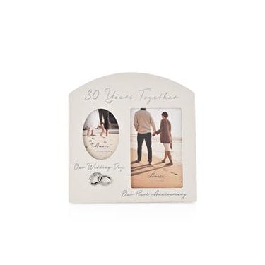 Amore Arched Double 30th Anniversary Frame
