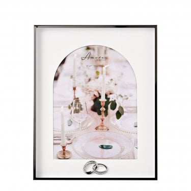Amore Box Arch With Rings Photo Frame 6" x 8", 25.6 x 2.9 x 20.5cm