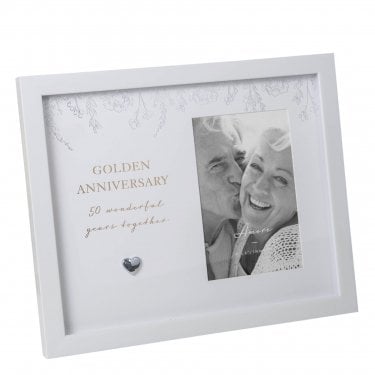 Amore Golden Anniversary Photo Frame 4" x 6", 23 x 28 x 2.5cm