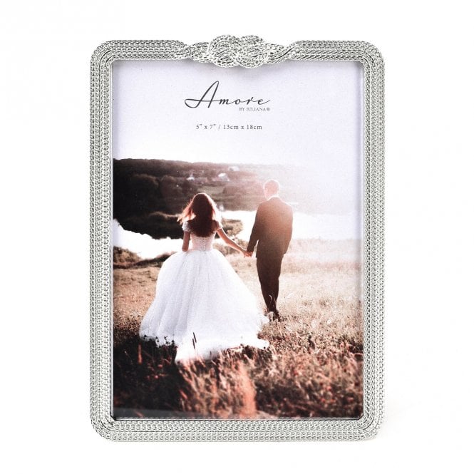 Amore  Silverplated Infinity 3D Knot Photo Frame 5