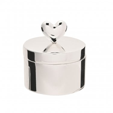 Amore Silverplated Ring Box 5.3 x 4.8 x 5cm
