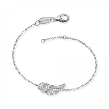 Angel Whisperer from Engelsrufer Angel Wings CZ Wing Bracelet 1.65cm, 17-19cm