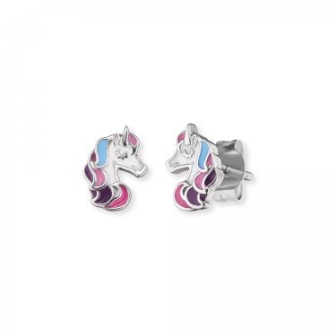Angel Whisperer from Engelsrufer Little Angel Rainbow Unicorn Stud Earrings 0.8cm  