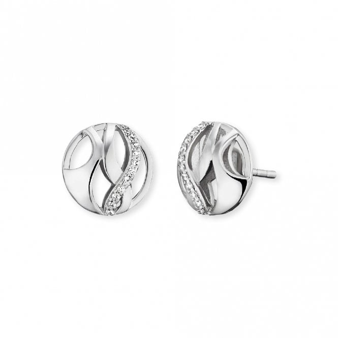 Angel Whisperer  from Engelsrufer Tear of Heaven Paradise CZ Stud Earrings 1 x 1cm 