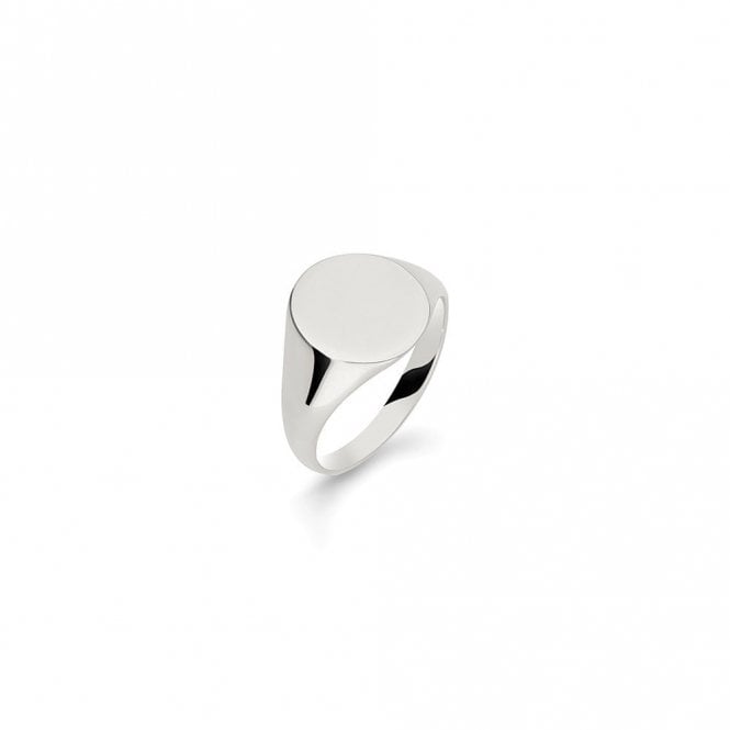 Faith Signet Rings Argentium Gents Oval Ultra-Heavy Weight Signet Ring 15x13mm  (Available to Order in Different Metals and Sizes)