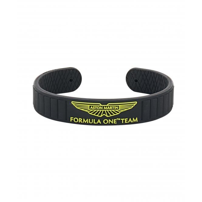 Aston Martin  Aramco Formula One™ Team Black Silicone Bangle 6.5 x 5cm