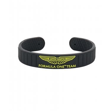 Aston Martin Aramco Formula One™ Team Black Silicone Bangle 6.5 x 5cm
