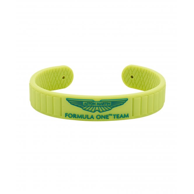 Aston Martin  Aramco Formula One™ Team Lime Silicone Bangle 6.5 x 5cm