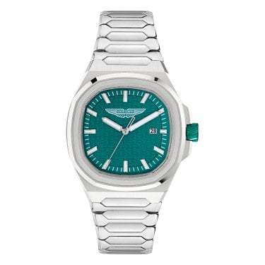 Aston Martin GPQ Green Dial Stainless Steel Watch 