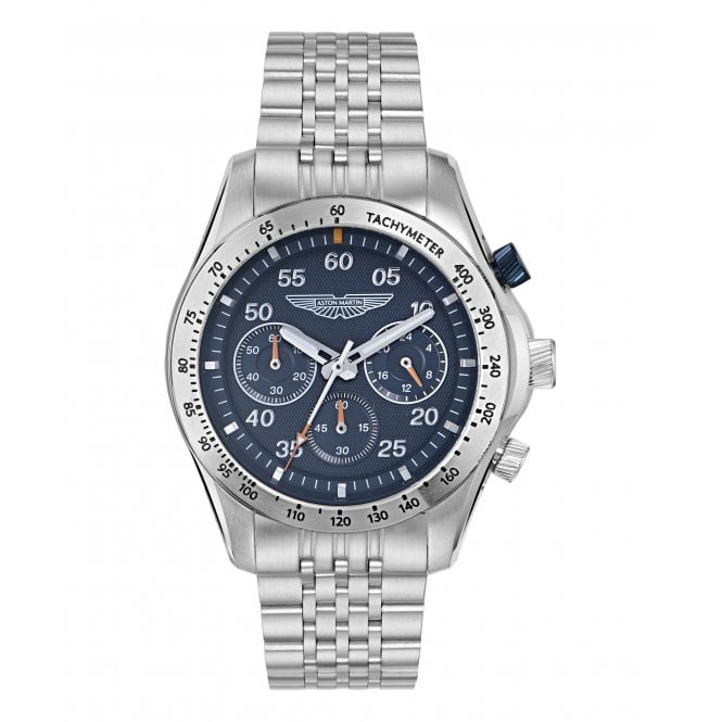 Aston Martin  SGT Blue Dial Stainless Steel Watch