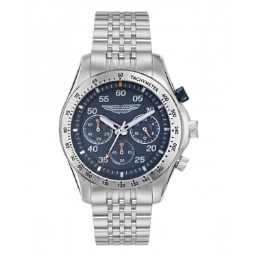 Aston Martin SGT Blue Dial Stainless Steel Watch