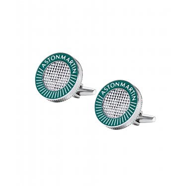 Aston Martin SGT Podium Green Stainless Steel Cufflinks 18mm